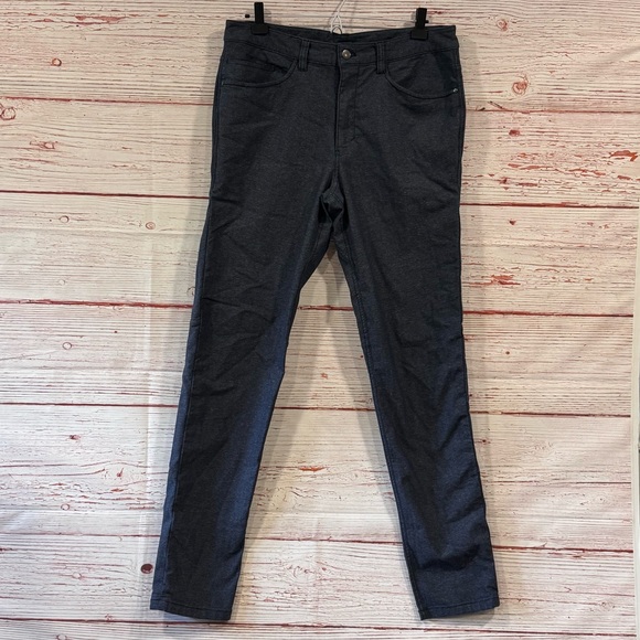 Lululemon ABC Pant Slim Tech Canvas in Heathered Deep Navy Sz 32 - Picture 3 of 12